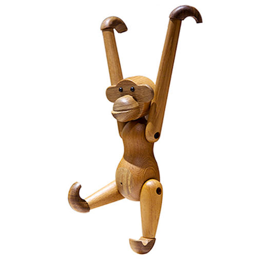 北欧风格  丹麦实木猴子  木偶摆件  木质家居  饰品  创意生日礼物 商品图3