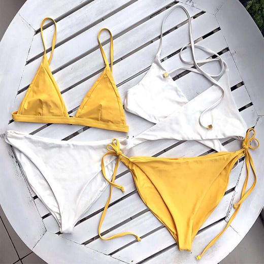 PAULIEPOSH | Yellow Bikini [分体泳衣] 商品图6