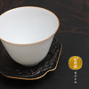 【莺歌烧旗舰店】飞龙在天  铜胎铁面金边茶托 商品缩略图2