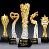 重拳出击  奖杯定制定做高档优秀员工奖品创意金属奥斯卡小金人冠军奖杯刻字 商品缩略图2