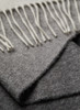 双面双色纯羊绒披肩 浅灰色/中灰色 商品缩略图3