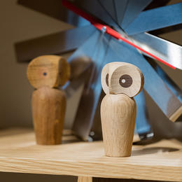 北欧风格  木制猫头鹰摆件  木偶摆件  木质家居  创意生日礼物