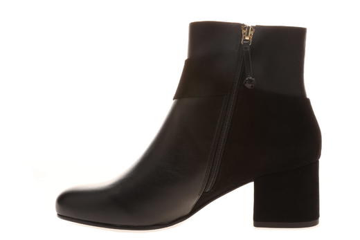 sheme鹤鸣 燃  新中式反绒 丝绸刺绣 nappa 粗跟优雅女士短靴 商品图3