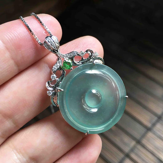 高冰种蓝水平安扣福在眼前 商品图6