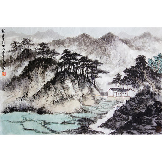 黄戈 -真迹-山水画《村居之归田》 书房 客厅 办公室 商品图1