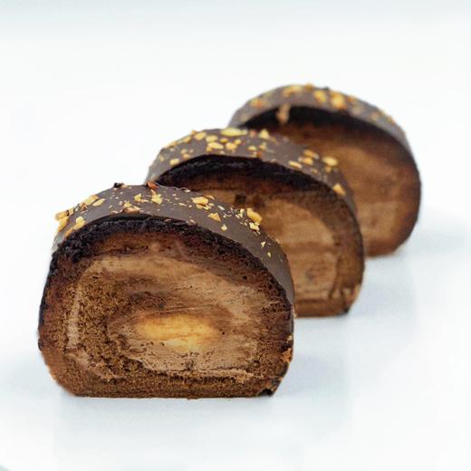 榛子奶油脆皮麻薯瑞士蛋糕卷（整卷出售） 商品图0