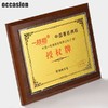 金箔奖牌授权牌荣誉牌牌匾定做制作木托铜牌木质证书代理奖牌定制 商品缩略图1