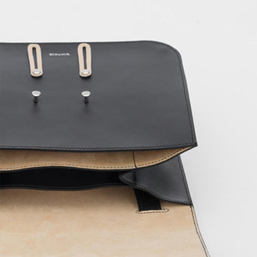 Rawpiece | Rubber band 牛皮肩背包 商品图6