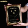 实木奖牌定制木质经销商加盟授权牌证书定做木托聘书荣誉牌匾刻字 商品缩略图2