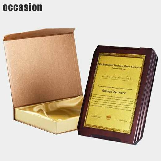 荣誉牌匾定制 纹绣师资格证书制作 定做金箔奖牌授权牌加盟牌刻字 商品图3