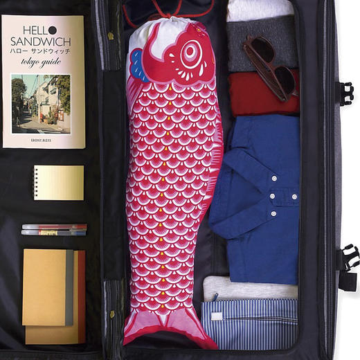 西班牙DOIY 创意文艺鲤鱼旗造型旅行李箱可挂脏衣袋收纳袋 商品图2