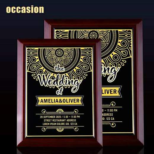 木质授权牌荣誉牌匾奖牌颁奖证书定制实木刻字木托聘书定做授权书 商品图1