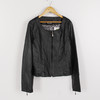 XL码黑色修身气质皮衣女机车服帅气B113 商品缩略图0