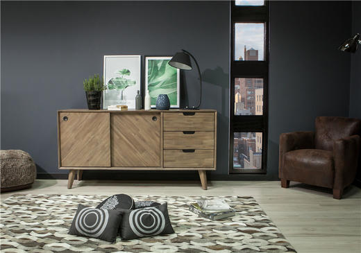 NS家居nsfurniture餐厅进口实木边柜NSCB-TIL D01 商品图4