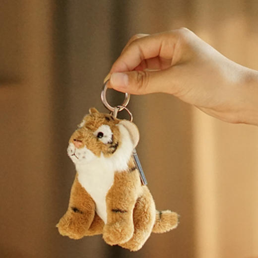 下架毛绒丨仿真毛绒动物挂件leosco国家地理玩具钥匙扣狮子老虎熊猫