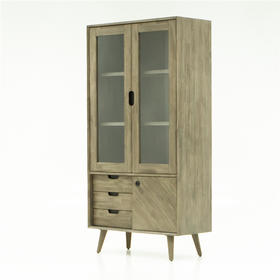 NS家居nsfurniture进口实木玻璃餐边柜书柜NSCB-TIL L03