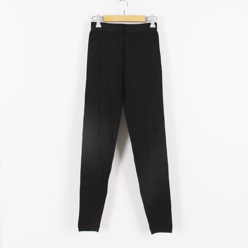 XL码深灰色羊毛混纺抗起球打底羊毛裤女B43 商品图0