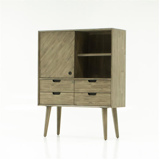 NS家居nsfurniture客厅进口实木移门装饰柜NSCB-TIL L04A 商品图0