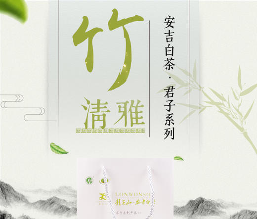 龙王山 • 安吉白茶君子 • 竹礼盒105g 商品图5