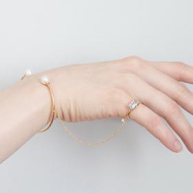 北京仓｜BEATRIZ PALACIOS-Eye-天然珍珠 托帕石 手镯  [西班牙设计师]