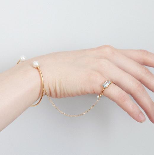 北京仓｜BEATRIZ PALACIOS-Eye-天然珍珠 托帕石 手镯  [西班牙设计师] 商品图0