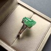 冰种阳绿翡翠貔貅戒指18k黄金镶嵌 商品缩略图5