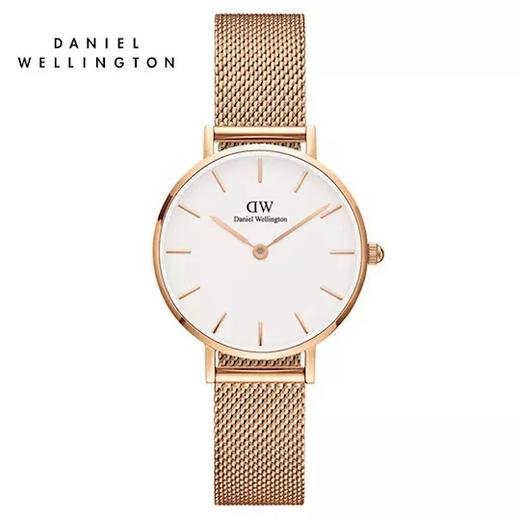 丹尼尔惠灵顿DanielWellingtonDW女表金色边金属表带28mm白盘欧美简约学生石英手表 包邮 商品图0