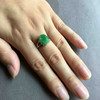 冰种阳绿翡翠貔貅戒指18k黄金镶嵌 商品缩略图7