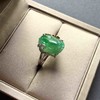 冰种阳绿翡翠貔貅戒指18k黄金镶嵌 商品缩略图2