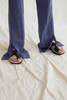 HIDEMI 雾霾蓝微喇开衩长裤 商品缩略图1