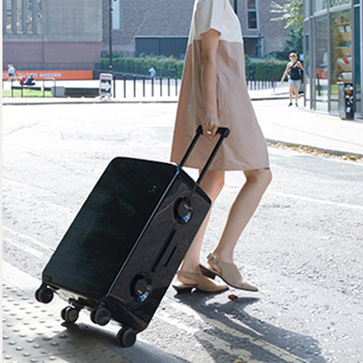 一场说走就走的旅行 ITO设计师品牌拉杆箱 Ginkgo系列 万向轮PC旅行箱 斜条纹 光面磨砂 商品图6
