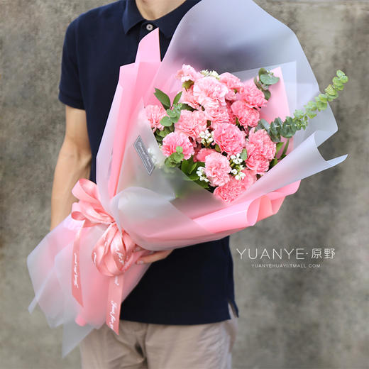（3款可选）26朵康乃馨花束 商品图0