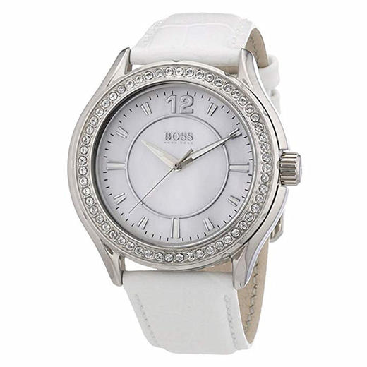 hugo boss 女士石英镶钻手表1502267 特价75折