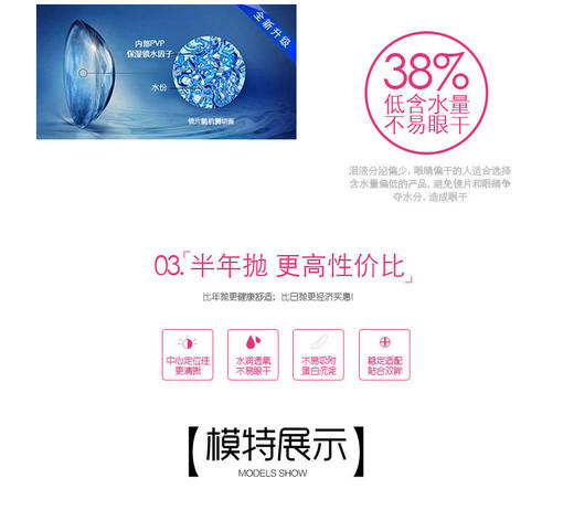 艾爵水滋润180美瞳半年抛 商品图3