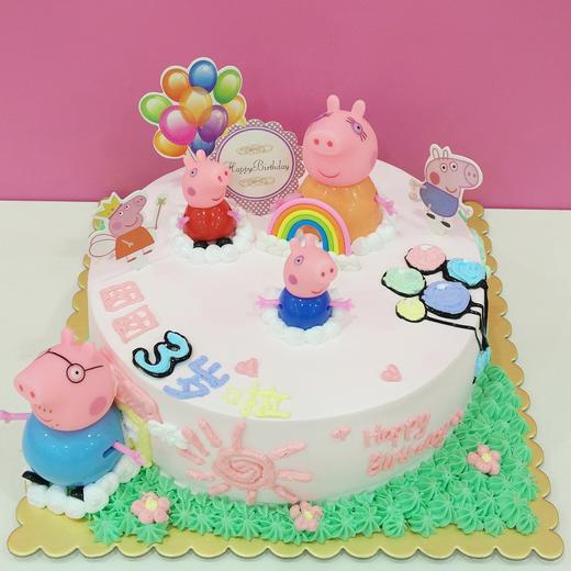 生日蛋糕小猪佩奇造型图片