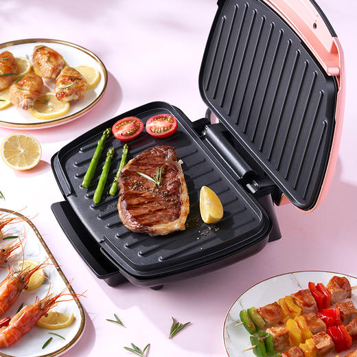 德尔玛多功能双面煎烤机np306