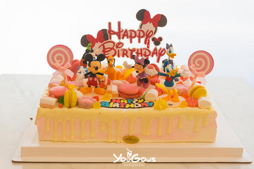 13寸迪士尼欢乐妙妙屋主题奶油蛋糕
