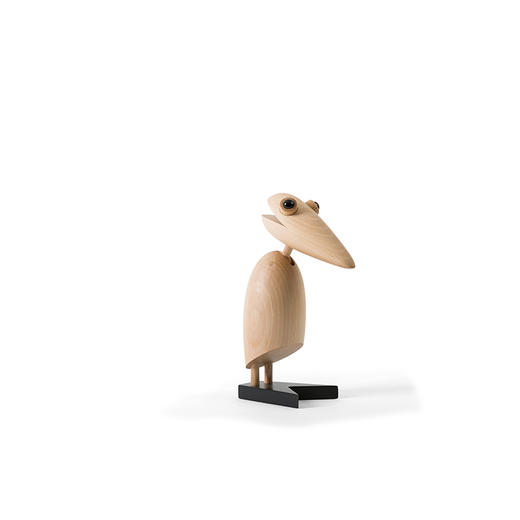 北欧风格  呆萌啄木鸟  名片夹  丹麦木偶摆件  木质家居  创意生日礼物 商品图1