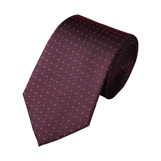 SAINTJOY/上久楷 宋锦领带 元宝纹·酒红 LD15602-8 商品图0