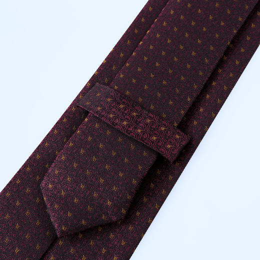SAINTJOY/上久楷 宋锦领带 元宝纹·酒红 LD15602-8 商品图3