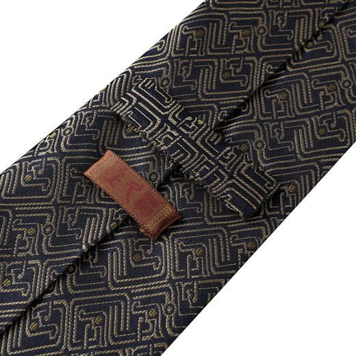 SAINTJOY/上久楷 宋锦领带 小龙纹·金色 LD15602-7 商品图3