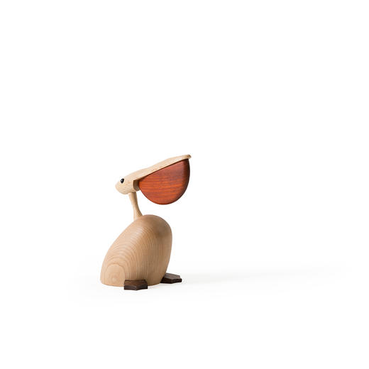 北欧风格  鹈鹕  丹麦木偶摆件  木质家居  创意生日礼物 商品图3