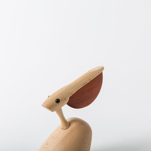 北欧风格  鹈鹕  丹麦木偶摆件  木质家居  创意生日礼物 商品图1
