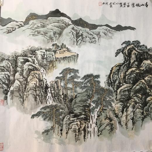 谢维纲-真迹- 山水画《古山依旧》书房  客厅  办公室 商品图1