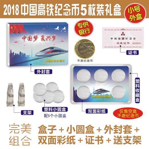 2018高铁纪念币 送保护盒！央行 保真 商品图1