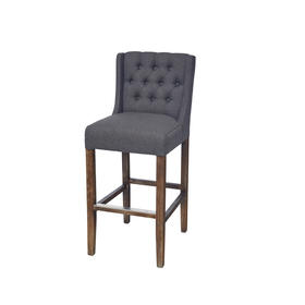 NS家居nsfurniture软包布艺拉点高低吧椅-深灰NSBA-4046/4046B