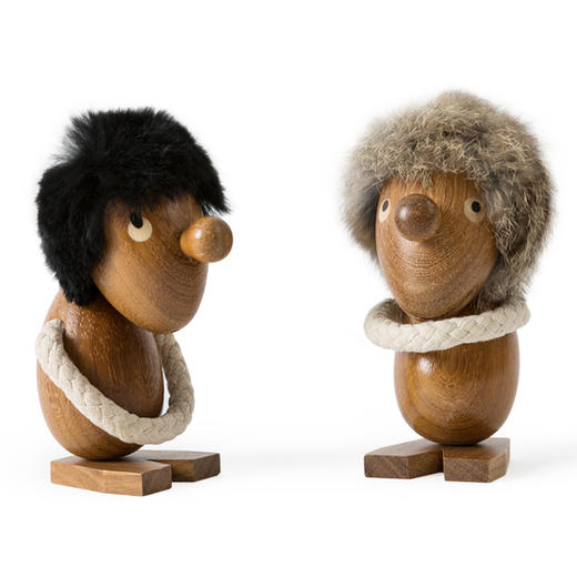 北欧风格  小毛人  乐观派  沉思者  丹麦木偶摆件  木质家居  创意生日礼物 商品图1