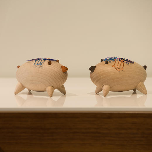 北欧风格  魔力猪  丹麦木偶摆件  木质家居  创意生日礼物 商品图0