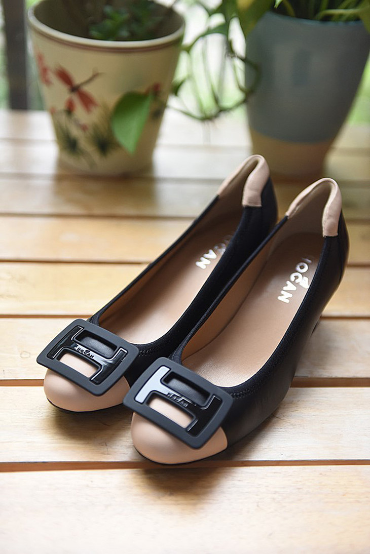 年末福利七折意大利hogan拼接精巧船鞋