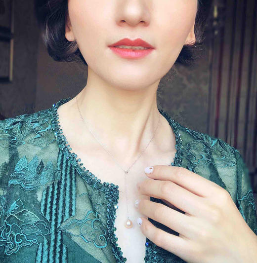 RETRO系列 925银镶淡水珍珠项链 商品图2